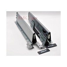 Выдвижной ящик  IREX BOX 450 мм  H=180мм два рейлинга Samsung, Серый металик   Irex-Box 93*450GR2