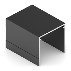 Однополозная верхняя направляющая Черный матовый  5,35м   1,2мм  ARISTO