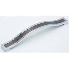 Ручка меб.метал 128мм серый на хро BT128-02-19 АКЦИЯ